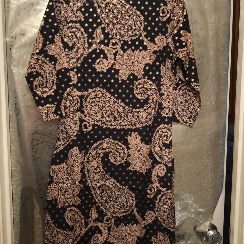 Cute Black and Tan shift dress.